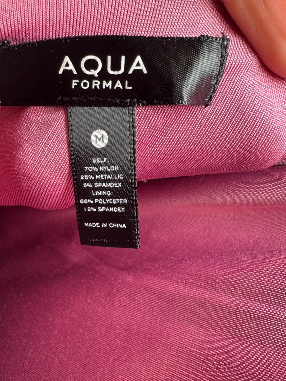 Aqua One-Shoulder Rose Metallic Prom Dress - Picture 6 of 10